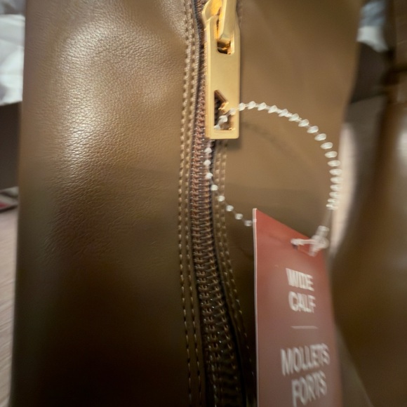 Franco Sarto Bowman New Knee High Boot Woodland Brown Stretch Wide Calf 7 M - Picture 10 of 11